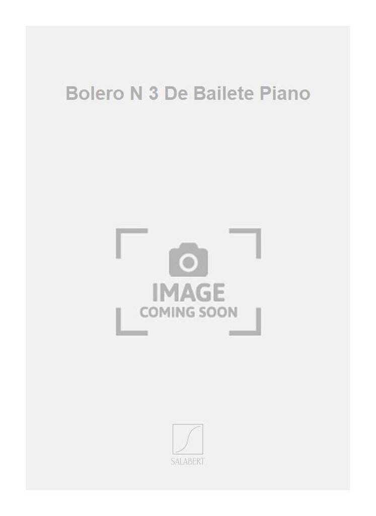 Bolero N 3 De Bailete Piano